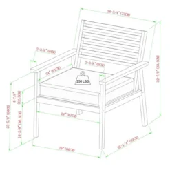 Saracina Home 4pc Mid-Century Modern Slatted Acacia Outdoor Patio Conversation Furniture Set 12 Saracina Home 4pc Mid-Century Modern Slatted Acacia Outdoor Patio Conversation Furniture Set -Outdoor Garden Store GUEST c5373106 fe50 4bc9 a5c2 413de41b73ee 1