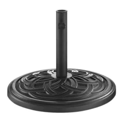 Carden Round Weave Umbrella Stand - Saracina Home -Outdoor Garden Store GUEST c57156be 3490 409b ba7f 02d2b195bbcd