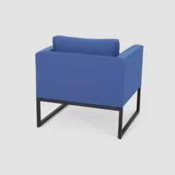 Walden 2PK Aluminum Upholstered Club Chair Navy Blue - Christopher Knight Home -Outdoor Garden Store GUEST c5e9c909 7ff5 430b b9db 5af1da8ce38d