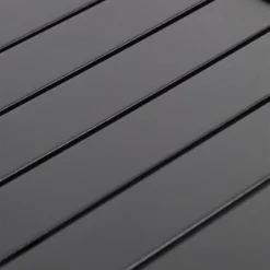 5pc Outdoor Dining Set With Stackable Chairs & Metal Round Table With Umbrella Hole - Black - Captiva Designs -Outdoor Garden Store GUEST c63c3e9d 024b 4389 868b 144a172e2914