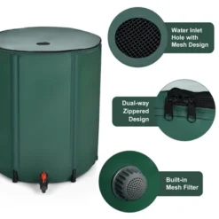 Costway 60 Gallon Portable Rain Barrel Collapsible Tank Water Collector Spigot Filter 15 Costway 60 Gallon Portable Rain Barrel Collapsible Tank Water Collector Spigot Filter -Outdoor Garden Store GUEST c77cb94f 2120 4278 8911 48f6f87128ae