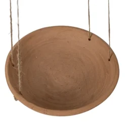 Shallow Dish Terracotta & Jute Hanging Planter By Foreside Home & Garden -Outdoor Garden Store GUEST c7de2d14 746d 4d85 980c 2895cbe30369