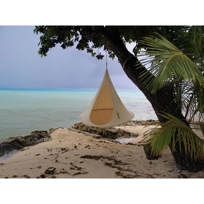 The Hamptons Collection 72” White Two Person Hanging Cacoon Chair With Hanging Hardware 1 The Hamptons Collection 72” White Two Person Hanging Cacoon Chair With Hanging Hardware