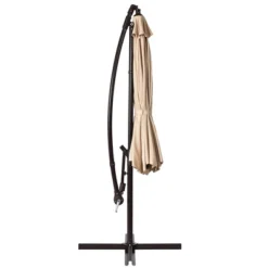 Costway 10FT Patio Offset Hanging Umbrella Easy Tilt Adjustment 8 Ribs Backyard BurgundyBeigeTanBlue 21 Costway 10FT Patio Offset Hanging Umbrella Easy Tilt Adjustment 8 Ribs Backyard BurgundyBeigeTanBlue -Outdoor Garden Store GUEST c9057aa8 78e1 4ff0 91e3 889e83d78a01