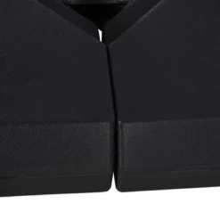 Outsunny 4-Piece Outdoor Patio Offset Umbrella Base Stand Weight Holder W/ Cross Base For Powerful Support, 158lbs Sand Or 132lbs Water Filled, Black -Outdoor Garden Store GUEST c9c4b5fe 5053 4d7b 9ac3 ce9ed5a8550c