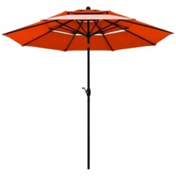 10' X 10' Double Vented 3-Tier Patio Market Table Umbrella - Wellfor -Outdoor Garden Store GUEST ca72be5a 3712 4e9f 8784 ae297cf1b47f