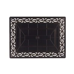 5pc Outdoor Dining Set With 48" Rectangle Fire Table & Deep Seating Swivel Rocking Chairs, Wind Blocker Lid & Covers - Oakland Living -Outdoor Garden Store GUEST cac94f19 fa65 4a5e 99df 0a999e8e55e0