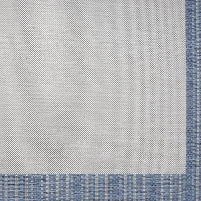 7'9" X 10'2" New York Patio Country Landry Indoor/Outdoor Rug Gray/Blue - Nicole Miller 4 7'9" X 10'2" New York Patio Country Landry Indoor/Outdoor Rug Gray/Blue - Nicole Miller - Image 4