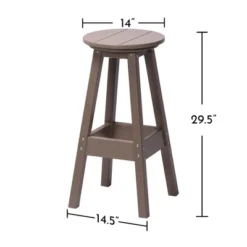 Aoodor Bar Stools Set Of 2, Backless Bar Chairs With Footrest, 29.5" Tall, For Living Room, Dining Room, Kitchen -Outdoor Garden Store GUEST cba2f96e 97d0 4ac1 be36 a160e946dd0c