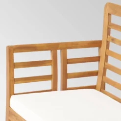 Caydon 8pc Acacia Wood Chat Set - Brown Patina/Cream - Christopher Knight Home -Outdoor Garden Store GUEST cca99042 390b 461f a9fc 31e7dfddb31a