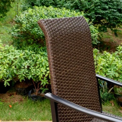 Captiva Designs 7pc Steel Outdoor Patio Dining Set With 360 Swivel Chairs & Rectangle Extendable Table 6 Captiva Designs 7pc Steel Outdoor Patio Dining Set With 360 Swivel Chairs & Rectangle Extendable Table - Image 6