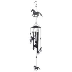 Dawhud Direct 33" H Wild Horses Wind Chimes