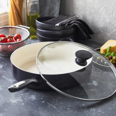 GreenPan Rio 5qt Ceramic Non-Stick Covered Saute Pan With Helper Handle Black 5 GreenPan Rio 5qt Ceramic Non-Stick Covered Saute Pan With Helper Handle Black - Image 5