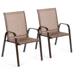 Tangkula 2-Piece Patio Chairs Camping Garden Chairs With Armrest &Backrest -Outdoor Garden Store GUEST d0124a85 17be 4646 9f0b 05c059a5a593