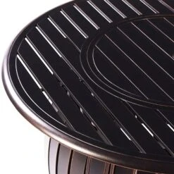 Oakland Living 5pc Deep Seating Aluminum Outdoor Patio Fire Pit Dining Set With Stripe Pattern Fire Table Copper/Gray 21 Oakland Living 5pc Deep Seating Aluminum Outdoor Patio Fire Pit Dining Set With Stripe Pattern Fire Table Copper/Gray -Outdoor Garden Store GUEST d022a769 82fe 49c3 86fe 194a2fd545a7