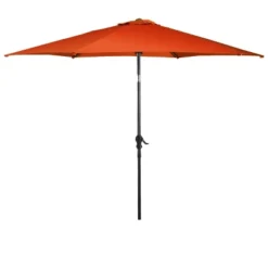 Costway 9FT Patio Umbrella Patio Market Steel Tilt W/ Crank Outdoor Yard Garden Orange -Outdoor Garden Store GUEST d0d657aa 207e 4e3c 8aad 263e3ff61b01