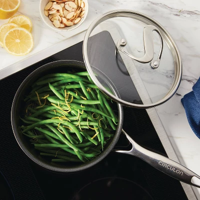 Circulon SteelShield C-Series 2qt Clad Tri-Ply Nonstick Saucepan With Lid 1 Circulon SteelShield C-Series 2qt Clad Tri-Ply Nonstick Saucepan With Lid