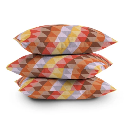 Sewzinski Desert Diamonds Outdoor Throw Pillow Orange - Deny Designs 2 Sewzinski Desert Diamonds Outdoor Throw Pillow Orange - Deny Designs - Image 2