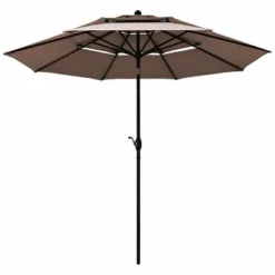 10' X 10' Double Vented 3-Tier Patio Market Table Umbrella - Wellfor -Outdoor Garden Store GUEST d6ab07d8 f431 4431 a05b f065aca3e317