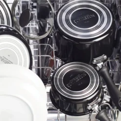 Farberware Reliance Pro 3qt Nonstick Ceramic Covered Straining Saucepan Black/Gray -Outdoor Garden Store GUEST d6e035cf 3daf 4af7 9cd9 9f9186751232