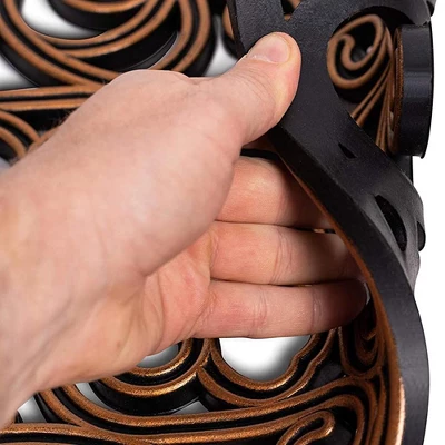 BirdRock Home Rubber Stepping Stone Tiles - 12 X 12" - Set Of 3 - Copper 2 BirdRock Home Rubber Stepping Stone Tiles - 12 X 12" - Set Of 3 - Copper - Image 2