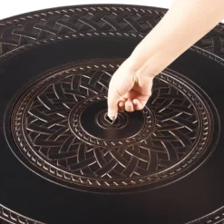 Oakland Living 5pc Aluminum Outdoor Patio Fire Pit Dining With 34" Round Fire Table Copper/Beige 19 Oakland Living 5pc Aluminum Outdoor Patio Fire Pit Dining With 34" Round Fire Table Copper/Beige -Outdoor Garden Store GUEST d7a3d836 fed3 492d 8844 cc49ced4c91b