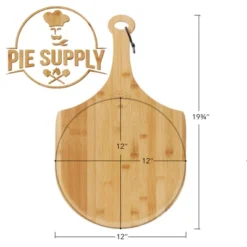 Pie Supply Bamboo Pizza Peel For Baking And Serving, Wood Paddle Cutting Board With Handle And Hanging Strap -Outdoor Garden Store GUEST d7bfefd3 241c 484a 9aa4 7eafc95f8438