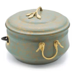 Steel Sedona Hose Pot With Lid - Green - Good Directions -Outdoor Garden Store GUEST d8254ee1 17d4 4c27 a89d fd30d3ffb201