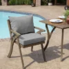 Arden Selections Outdoor Dining Chair Cushion Set Valencia Woven Paloma