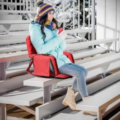 Emma And Oliver Portable Heated Reclining Stadium Chair With Armrests, Heated Padded Back & Heated Seat With Dual Storage Pockets And Backpack Straps 22 Emma And Oliver Portable Heated Reclining Stadium Chair With Armrests, Heated Padded Back & Heated Seat With Dual Storage Pockets And Backpack Straps -Outdoor Garden Store GUEST d953b4e9 f9c4 4ace a657 e826040017ed