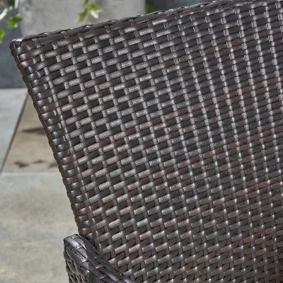 Nadia 9pc Wood & Wicker Expandable Dining Set - Natural/Brown/Beige - Christopher Knight Home 5 Nadia 9pc Wood & Wicker Expandable Dining Set - Natural/Brown/Beige - Christopher Knight Home - Image 5