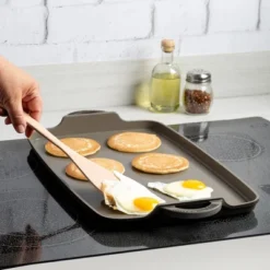 Goodful Cast Aluminum, Ceramic Double Burner Griddle Charcoal Gray 9 Goodful Cast Aluminum, Ceramic Double Burner Griddle Charcoal Gray -Outdoor Garden Store GUEST d9ee983c 2b09 4888 b06f 24ca84fb2cf9