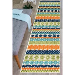 World Rug Gallery Troyes Contemporary Bohemian Indoor/Outdoor Area Rug -Outdoor Garden Store GUEST da2de26d 4705 4f74 9547 ea1e7d8dbbb4