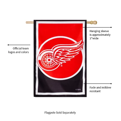 Evergreen Flag, DS New Burlap, Reg, Detroit Red Wings 2 Evergreen Flag, DS New Burlap, Reg, Detroit Red Wings - Image 2