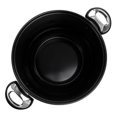 Gibson Home Leighton 3 Piece 8.5 Quart Steel Nonstick Pasta Pot With Steamer In Black 7 Gibson Home Leighton 3 Piece 8.5 Quart Steel Nonstick Pasta Pot With Steamer In Black - Image 7