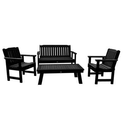 4pc Lehigh Garden Adirondack Conversation Patio Set - Highwood 7 4pc Lehigh Garden Adirondack Conversation Patio Set - Highwood - Image 7
