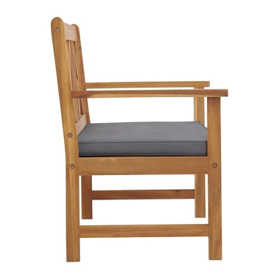 Manchester 2pc Acacia Wood Outdoor Set - Natural - Alaterre Furniture 9 Manchester 2pc Acacia Wood Outdoor Set - Natural - Alaterre Furniture - Image 9