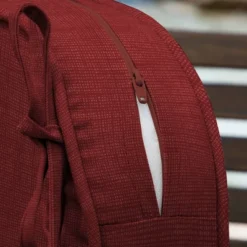 19" X 20" ProFoam Outdoor Rounded Back Seat Cushion Leala Ruby Red - Arden Selections -Outdoor Garden Store GUEST dcfcbcca 6c2c 4991 87b0 bf6bb5e8b259