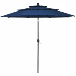 10' X 10' Double Vented 3-Tier Patio Market Table Umbrella - Wellfor -Outdoor Garden Store GUEST dda2bdb5 b62e 4921 9ade 34a02cda2320