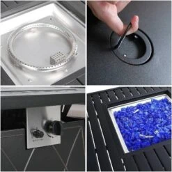 Captiva Designs 7pc Steel & Wicker Outdoor Square Fire Pit Furniture Set With Cushions -Outdoor Garden Store GUEST de64ec9a cc3a 4606 bf8f 5c8b9afcd482