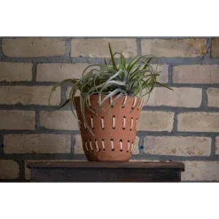 Natural Handthrown Terracotta Planter With Woven Rattan Accents - Foreside Home & Garden 9 Natural Handthrown Terracotta Planter With Woven Rattan Accents - Foreside Home & Garden -Outdoor Garden Store GUEST de745b0d eef9 4aeb bd85 c164cf1bdeff