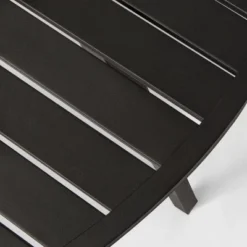 Fairmont 4-Person Round Patio Dining Table Black - Threshold™ -Outdoor Garden Store GUEST de8cf5a5 26a2 4eba 9d7b e353f05fe674