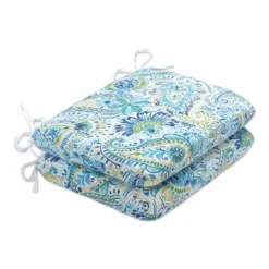 2pc Gilford Outdoor Rounded Corners Seat Cushions - Pillow Perfect -Outdoor Garden Store GUEST df02bc63 7193 4873 b5dd ca9f56060db5