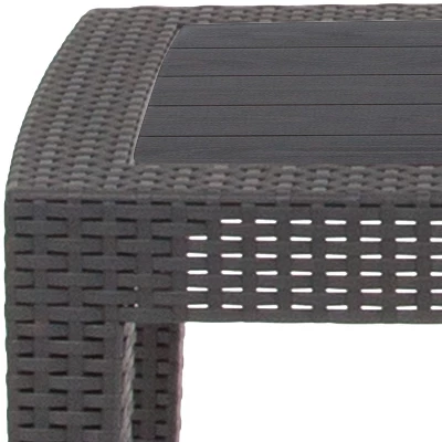 Emma And Oliver Outdoor Rattan Coffee Table 7 Emma And Oliver Outdoor Rattan Coffee Table - Image 7