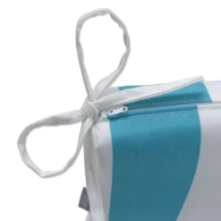 Cabana Stripe 2pc Squared Corners Outdoor Seat Cushions - Pillow Perfect