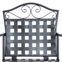 Sunnydaze Decor Sunnydaze Outdoor Scrolling Wrought Iron Bar Chair And Table Set - Black -Outdoor Garden Store GUEST e02091b4 06d9 470f ace1 4e5d4b29639c