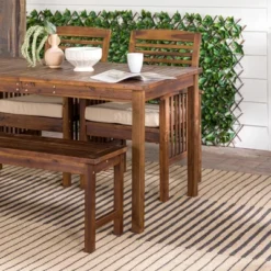 Ravenscroft 4pc Acacia Wood Patio Dining Set - Saracina Home 13 Ravenscroft 4pc Acacia Wood Patio Dining Set - Saracina Home -Outdoor Garden Store GUEST e101c323 d528 4c44 add8 ef39ff566203