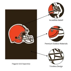 Evergreen NFL Cleveland Browns Applique House Flag 28 X 44 Inches Outdoor Decor For Homes And Gardens -Outdoor Garden Store GUEST e3a046ea 0213 48bc b53c bf26359c399c