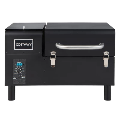 Costway Electric Wood Pellet Grill And Smoker Tabletop W/ Temperature Probe 9 Costway Electric Wood Pellet Grill And Smoker Tabletop W/ Temperature Probe - Image 9