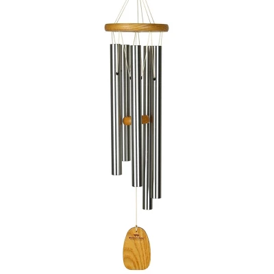 Woodstock Wind Chimes Signature Collection, Chicago Blues Chime, 25'' Silver Wind Chime CWS 2 Woodstock Wind Chimes Signature Collection, Chicago Blues Chime, 25'' Silver Wind Chime CWS - Image 2